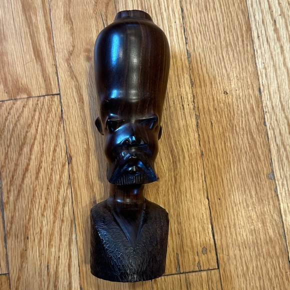 Handcrafted Wooden Bust Sculpture